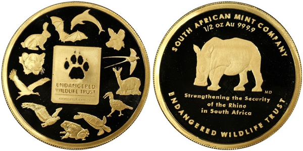 Gold South African Natura Coin 2009 - 1/2 oz